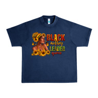 Navy Afro American black mother leader queen Urban Heavy Tee - RanaPortraitStore