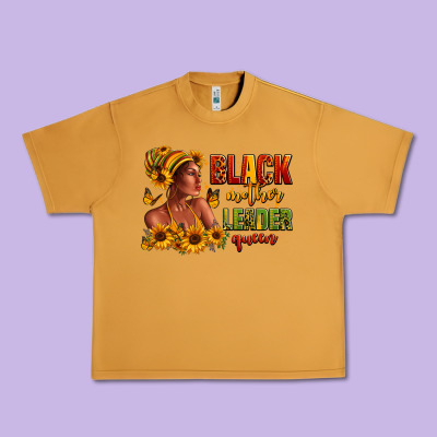 Afro American Black Mother Leader Queen Urban Heavy Tee Designed By Ranaportraitstore