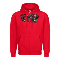 Red momlife Zipper Hoodie - SublimationCraftShop