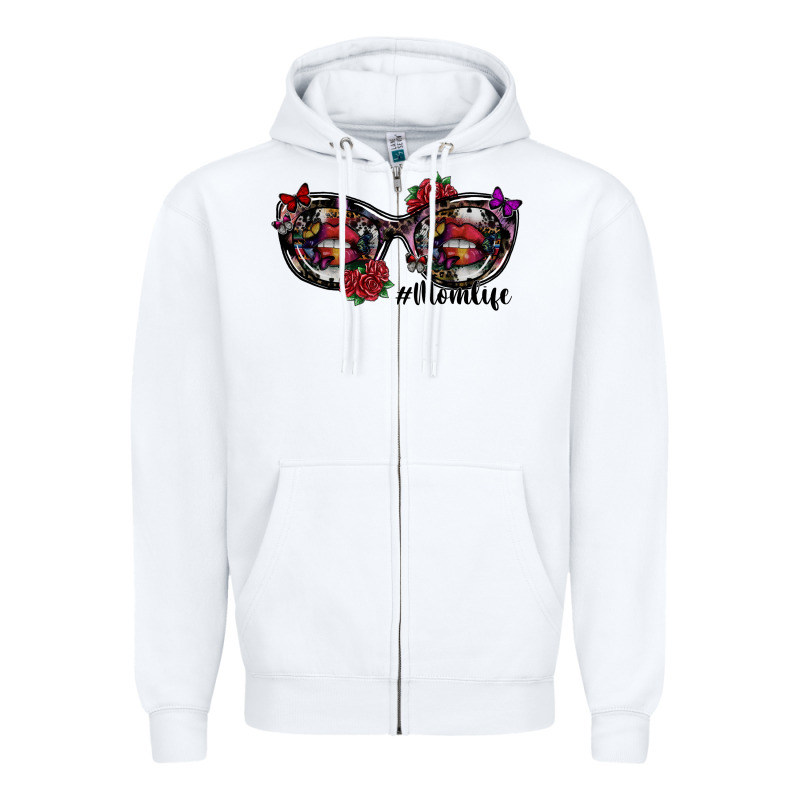 Momlife Zipper Hoodie by SublimationCraftShop | Teevron