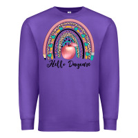 Purple hello daycare Premium Sweatshirt - JahusDesignShop