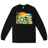 Black love kiwi summer Long Sleeve Tee - texasbilliewilder