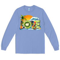 Colony Blue love kiwi summer Long Sleeve Tee - texasbilliewilder