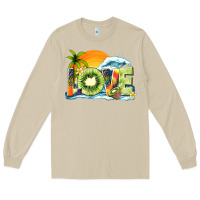 Mushroom love kiwi summer Long Sleeve Tee - texasbilliewilder