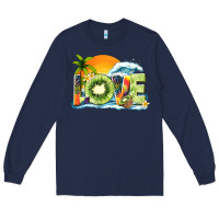 Navy love kiwi summer Long Sleeve Tee - texasbilliewilder