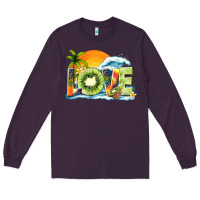 Plum love kiwi summer Long Sleeve Tee - texasbilliewilder
