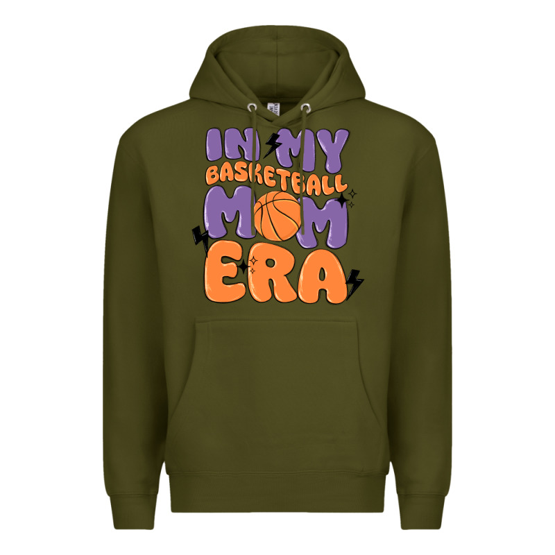In My Basketball Mom Era Premium Hoodie by MaliasSmallBusiness | Teevron