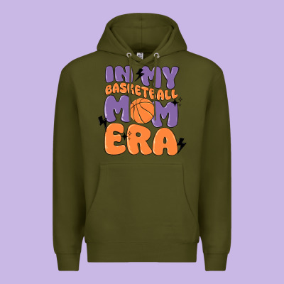 In My Basketball Mom Era Premium Hoodie Designed By Maliassmallbusiness