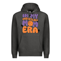 Charcoal Heather in my basketball mom era Premium Hoodie - MaliasSmallBusiness