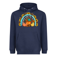 Navy Fall rainbow Heavyweight Hoodie - Artiststas