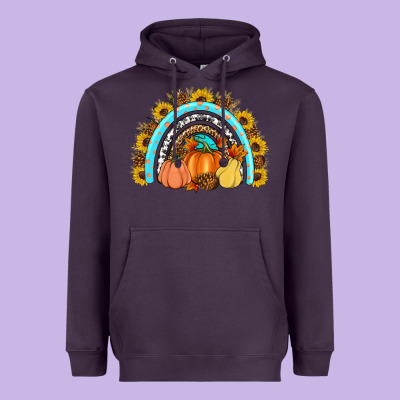 Fall Rainbow Heavyweight Hoodie Designed By Artiststas