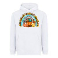 White Fall rainbow Heavyweight Hoodie - Artiststas