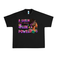 Black A queen will always turn pain into power Urban Heavy Tee - RanaPortraitStore