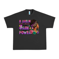 Pigment Black A queen will always turn pain into power Urban Heavy Tee - RanaPortraitStore