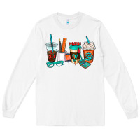 White math teacher coffee cups Long Sleeve Tee - AdoDesignShop