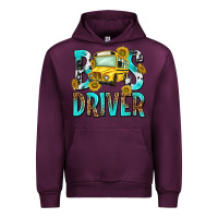Mauve Wine bus driver Urban Hoodie - NancyCooperArtShop