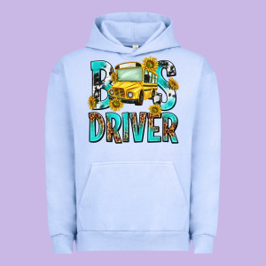 Bus Driver Urban Hoodie Designed By Nancycooperartshop