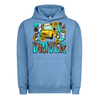 Pigment Pebble Blue bus driver Urban Hoodie - NancyCooperArtShop