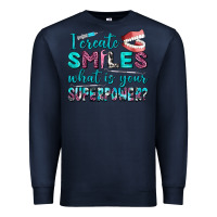 Navy i create smile what is your superpower Premium Sweatshirt - AdoDesignShop
