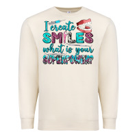 Sandshell i create smile what is your superpower Premium Sweatshirt - AdoDesignShop