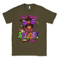 Army Green Thick Thighs Spooky Vibes Classic Tee - texasbilliewilder