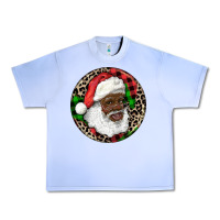 Grape Ice Afro Santa Christmas Urban Heavy Tee - RanaPortraitStore