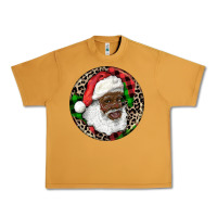 Peanut Butter Afro Santa Christmas Urban Heavy Tee - RanaPortraitStore