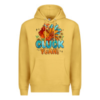 Antique Gold cluck yeah Premium Hoodie - MaliasSmallBusiness