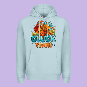 Cluck Yeah Premium Hoodie Designed By Maliassmallbusiness