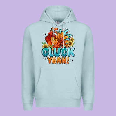 Cluck Yeah Premium Hoodie Designed By Maliassmallbusiness