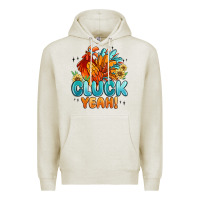 Oatmeal Heather cluck yeah Premium Hoodie - MaliasSmallBusiness