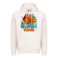 Pale Pink cluck yeah Premium Hoodie - MaliasSmallBusiness