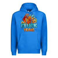 True Royal cluck yeah Premium Hoodie - MaliasSmallBusiness