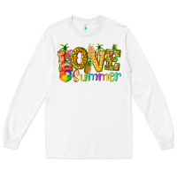 White love summer with pineapple Long Sleeve Tee - texasbilliewilder