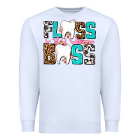 White floss boss Premium Sweatshirt - AdoDesignShop