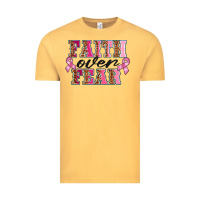 Vintage Mustard faıth over fear Vintage Tee - BarkalooDesign