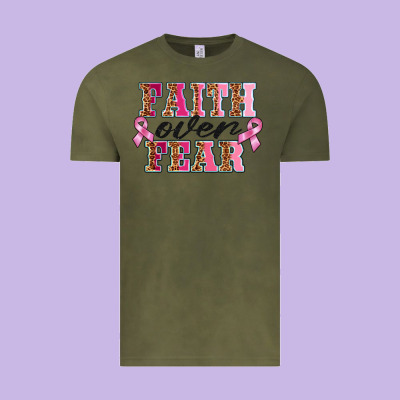 Faıth Over Fear Vintage Tee Designed By Barkaloodesign