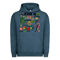Pigment Midnight Navy religious christmas Urban Hoodie - MaliasSmallBusiness