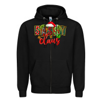 Black christmas sassy claus Zipper Hoodie - FaDigitalArtStudio