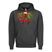 Charcoal Heather christmas sassy claus Zipper Hoodie - FaDigitalArtStudio