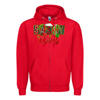 Red christmas sassy claus Zipper Hoodie - FaDigitalArtStudio