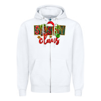 White christmas sassy claus Zipper Hoodie - FaDigitalArtStudio