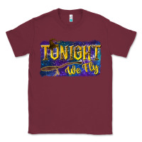 Burgundy Tonight We Fly Classic Tee - texasbilliewilder