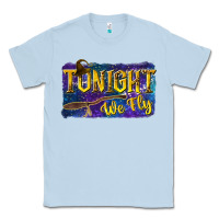 Dusty Blue Tonight We Fly Classic Tee - texasbilliewilder