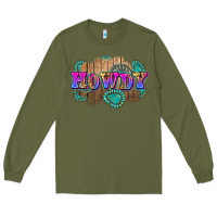 Army Green howdy Long Sleeve Tee - Zillion Design Studio