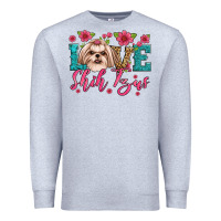Heather Grey love shih tzus Premium Sweatshirt - Artiststas