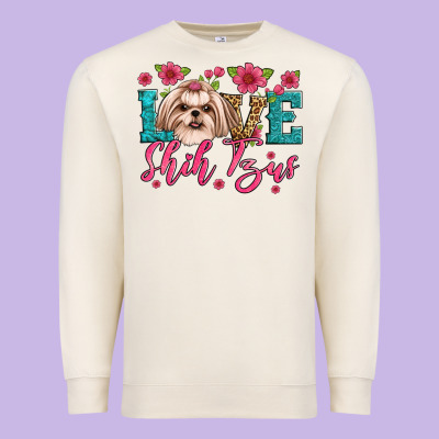Love Shih Tzus Premium Sweatshirt Designed By Artiststas