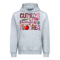 Heather Grey cupids favorite teacher Urban Hoodie - NancyCooperArtShop