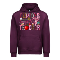 Mauve Wine cupids favorite teacher Urban Hoodie - NancyCooperArtShop