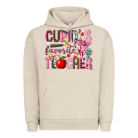 Pigment French Oak cupids favorite teacher Urban Hoodie - NancyCooperArtShop